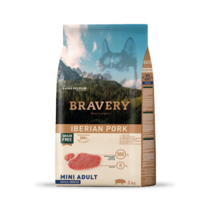 BRAVERY PERRO MINI ADULTO CERDO 2 KILOS